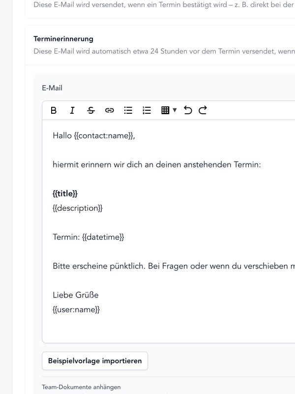 Automatische herinnerings-e-mails Automatische herinnerings-e-mails